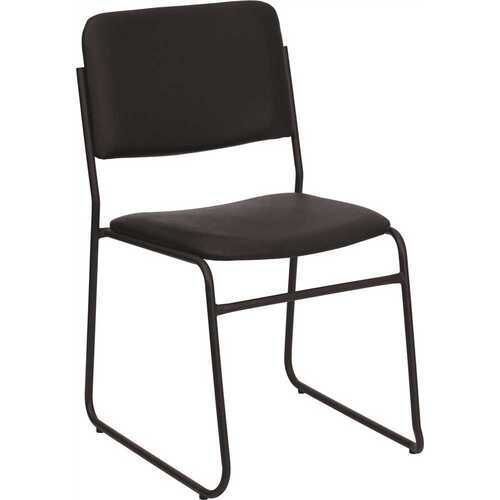 Vinyl Stackable Chair in Brown