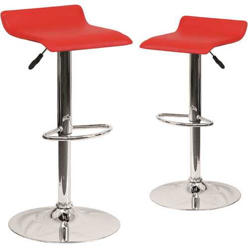 34 in. Red Bar Stool Color/Finish Family