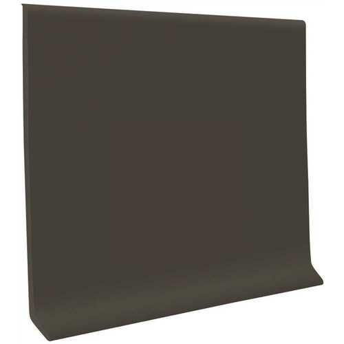 Black Brown 4 in. x 1/8 in. x 120 ft. Thermoplastic Rubber Wall Cove Base Coil