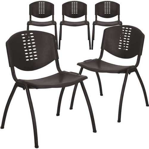 Black Plastic Stack Chairs