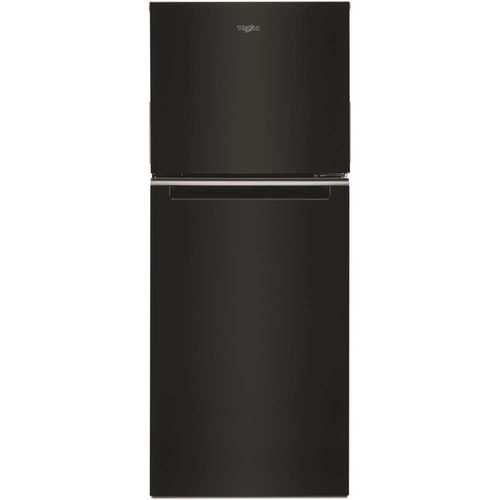 24 in. 11.6 cu. ft. Top Freezer Refrigerator in Black, Counter Depth