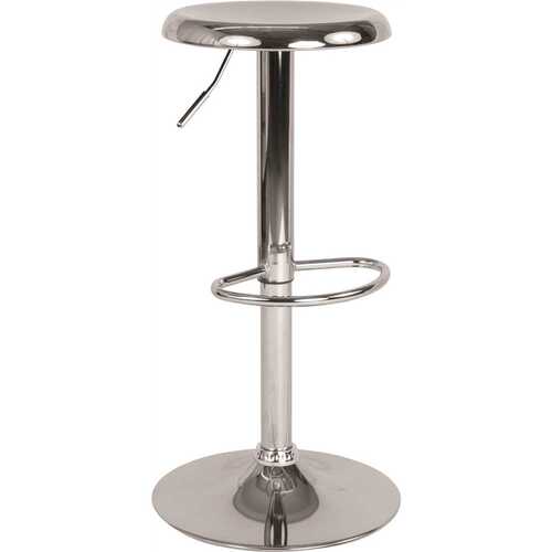 31 in. Bar Height Chrome Bar Stool