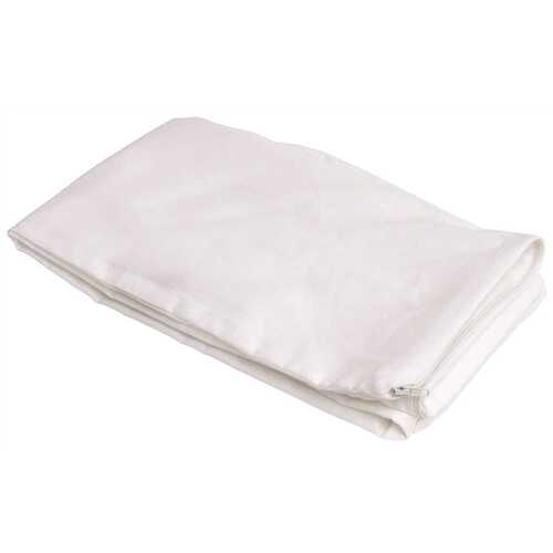T180 King Zippered Pillow Protector, 20 in. x 36 in. White