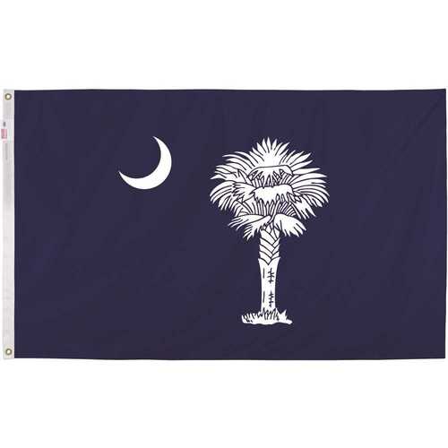 Valley Forge SC3 3 ft. x 5 ft. Nylon South Carolina State Flag