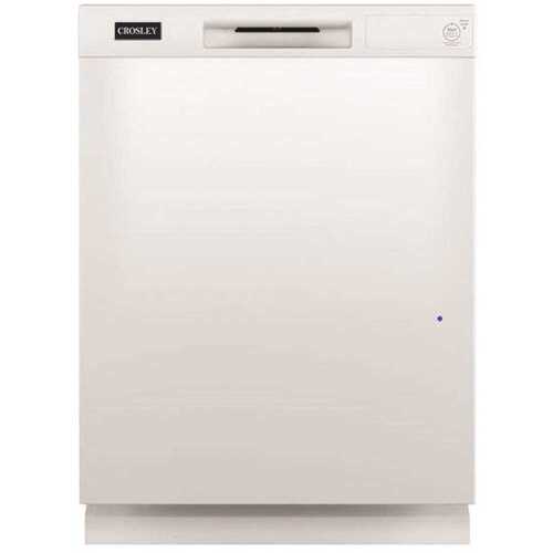 24 in. White Top Control Dishwasher