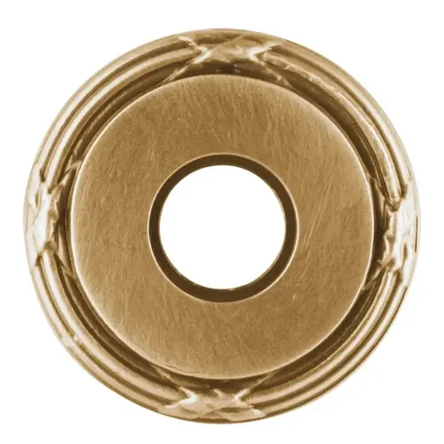 2-5/8" Privacy Rose Vintage Brass Finish Pair