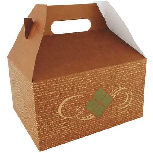 SOUTHERN CHAMPION TRAY COMPANY 27156 Hearthstone Carry Out Barn Box w/Handle 9-1/16 x 7-1/16 x 5"