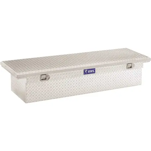 72 in. Bright Aluminum Crossover Truck Tool Box with Low Profile (Heavy Packaging) Silver