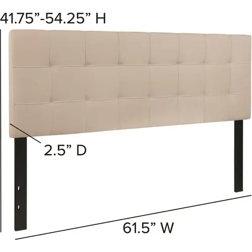 Queen Beige Headboard