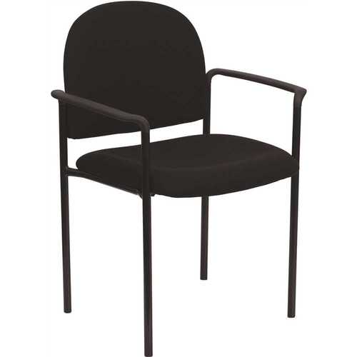 Fabric Stackable Chair in Black