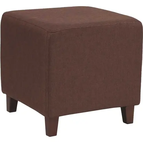 Brown Fabric Ottoman