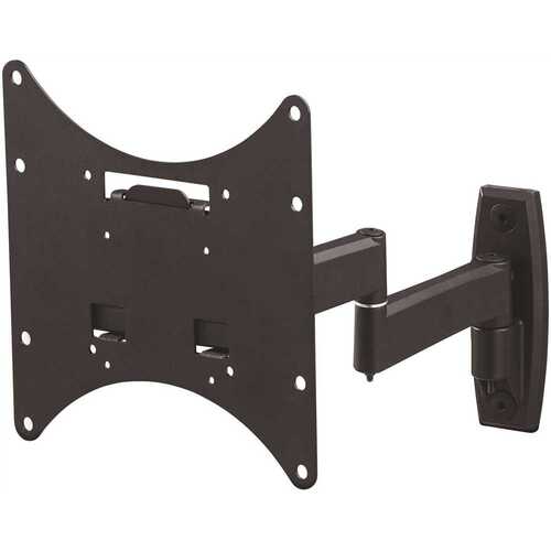 Double Arm Tilt and Pivot Wall Mount for 22 in. to 49 in. 55 lbs Max. Color is Black