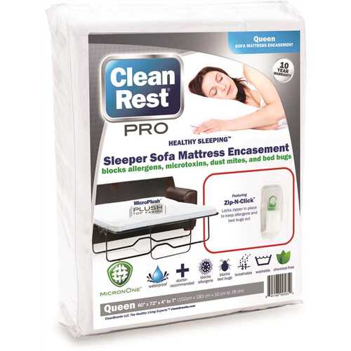 CleanBrands LLC. 845168005852 Pro Sofa Bed Encasement Polyester Queen Mattress Cover