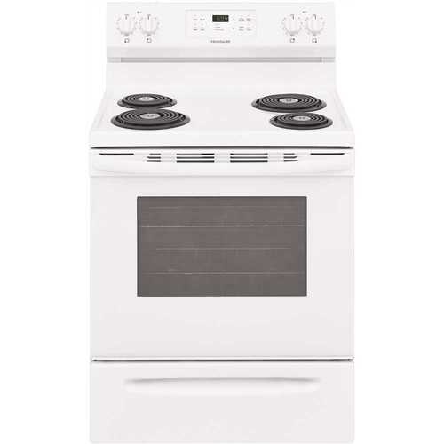 30 in. 5.3 cu. ft. Electric Range with Self Clean in White