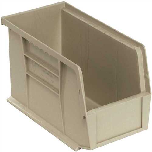 QUANTUM STORAGE SYSTEMS QUS230SN Ultra 1.3-Gal. Hang Storage Tote and Stack in Stone