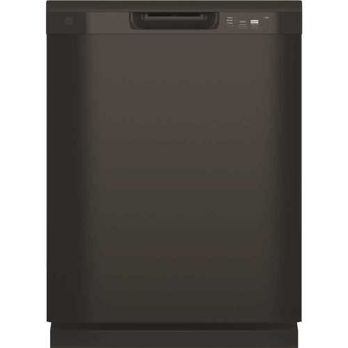 24 in. Built-In Tall Tub Front Control Dishwasher in Black with Sanitize, Dry Boost, 55 dBA