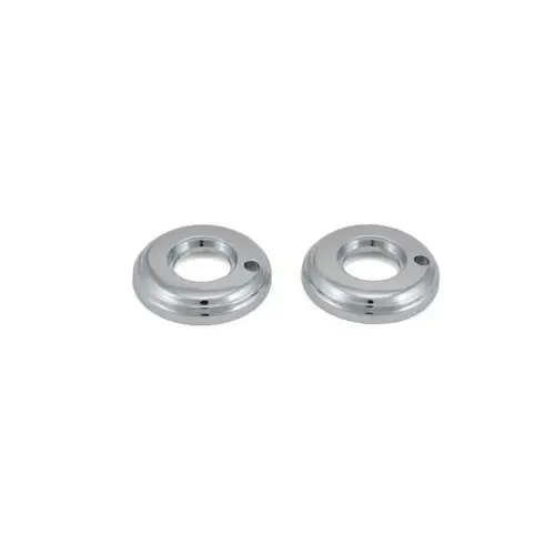 2" Privacy Rose Bright Chrome Finish Pair