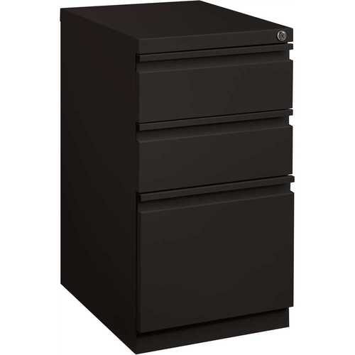 Hirsh Industries 18575 20 in. D Black Mobile Pedestal with Full Width Pull
