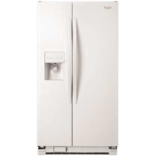 Whirlpool WRS325SDHW 25 cu. ft. Side by Side Refrigerator in White