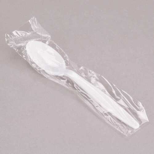 Medium-Weight Wrapped White Teaspoon