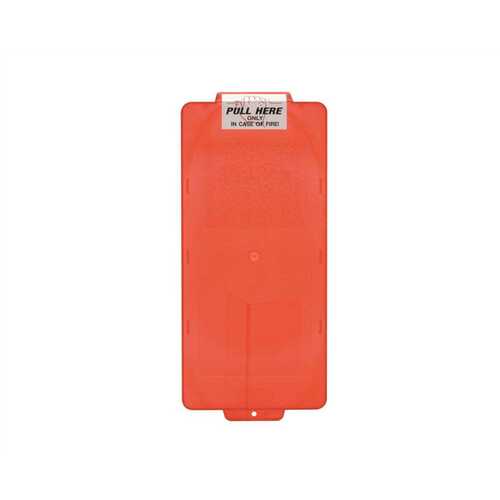 BROOKS' MARK I SERIES FIRE EXTINGUISHER CABINET COVER, RED, SMALL