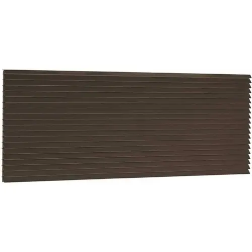 PTAC Exterior Architectural Louvered Grille Dark Gray