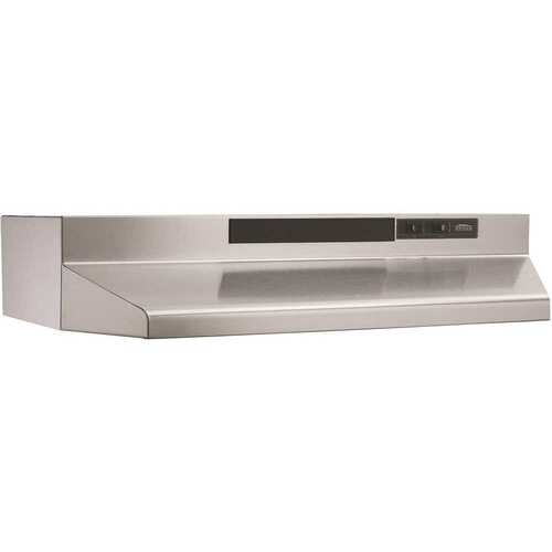 BUEZ3 30 in. 260 Max Blower CFM Convertible Under-Cabinet Range Hood with Easy Install System in Stainless Steel