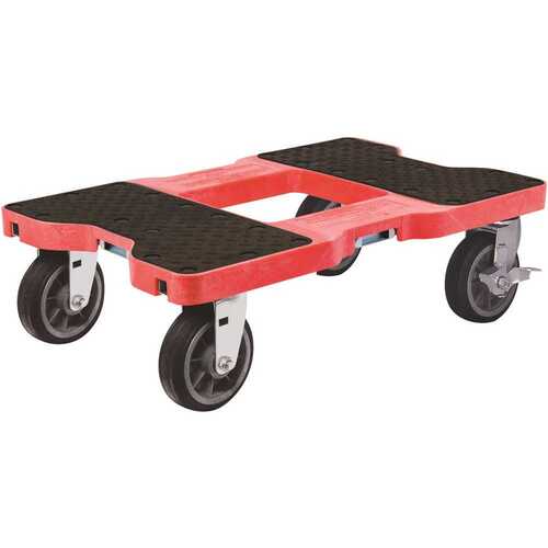 SNAP-LOC SL1500D6R 1,500 lbs. Capacity All-Terrain Professional E-Track Dolly in Red
