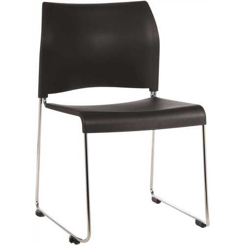 National Public Seating 3583718 PLSTC STACK CHAIR BLACK