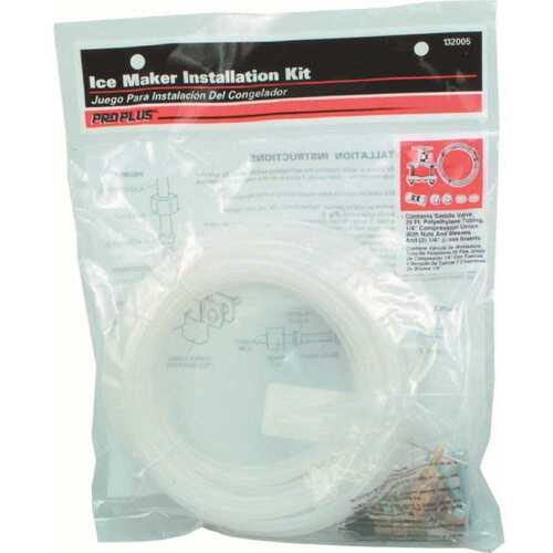 25 ft. Lead Free Ice Maker Poly Installation Kit White