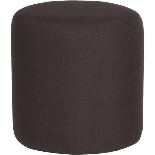 Black Fabric Ottoman