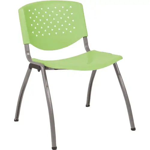 Plastic Stackable Chair in Green