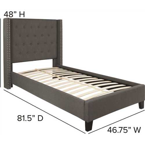 Flash Furniture CGA-HG-228493-DA-HD Dark Grey Twin Platform Bed