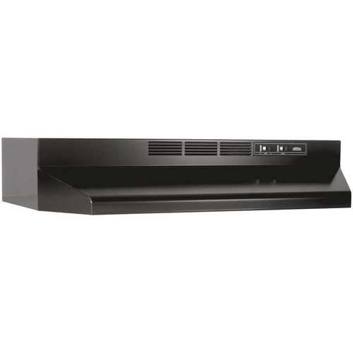 BUEZ1 30 in. Ductless Under Cabinet Range Hood with light and Easy Install System in Black