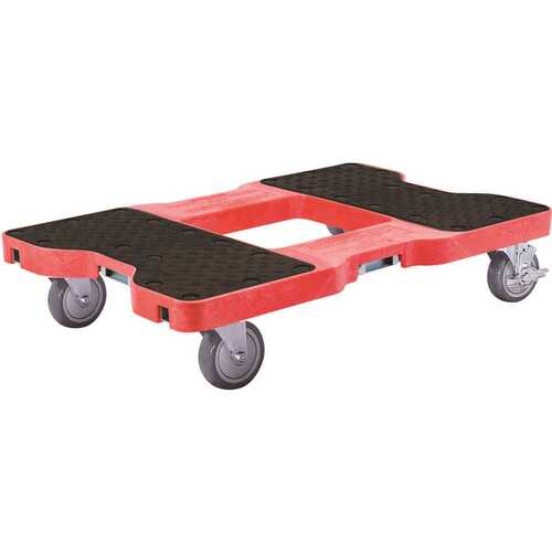 SNAP-LOC SL1500D4R 1500 lbs. Capacity Industrial Strength Professional E-Track Dolly in Red