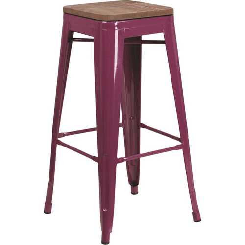 30 in. Purple Bar Stool