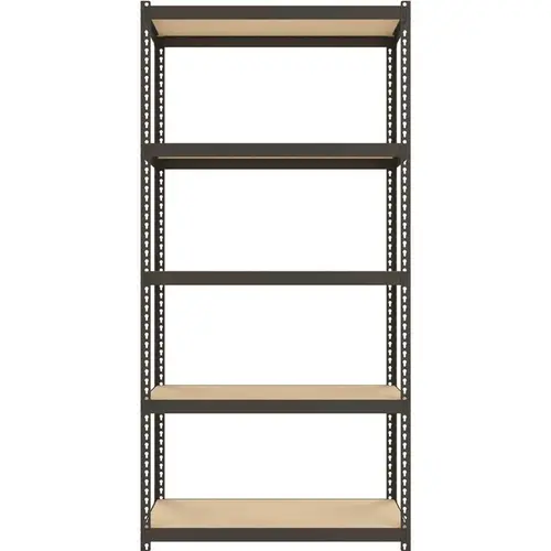 Black 5-Tier Steel Garage Storage Shelving Unit (30 in. W x 60 in. H x 12 in. D)