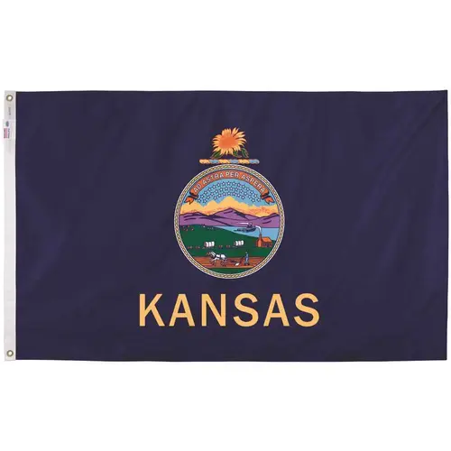 3 ft. x 5 ft. Nylon Kansas State Flag