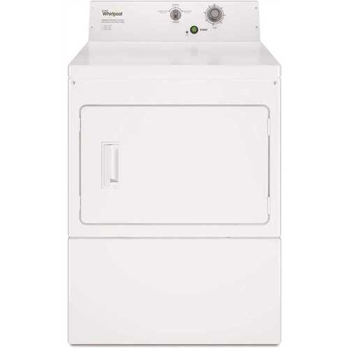 7.4 cu. ft. 240 Volt White Commercial Electric Super-Capacity Dryer