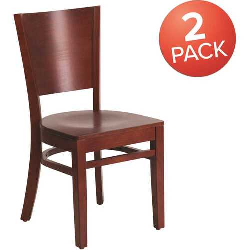 Mahogany Wood Seat/Mahogany Wood Frame Restaurant Chairs