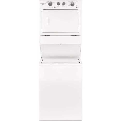 White Laundry Center with 3.5 cu. ft. Washer and 5.9 cu. ft. Gas Dryer with 9 Wash Cycles and AutoDry