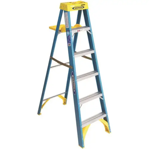 6 ft. Fiberglass Step Ladder with 250 lbs. Load Capacity Type I Duty Rating