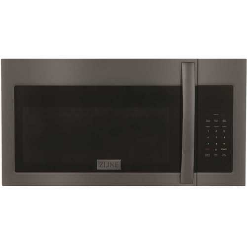 30 in. 300 CFM 900-Watt Over the Range Microwave Oven in Black Stainless Steel & Modern Handle