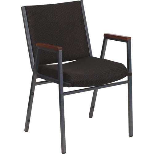 Fabric Stackable Chair in Black