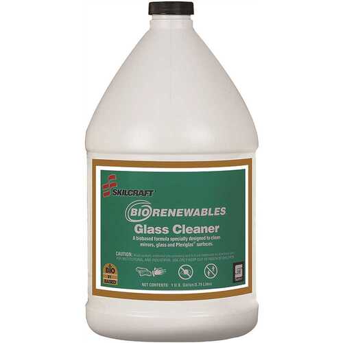 SKILCRAFT 7930-01-555-3384 Cleaner, Glass, Concentrated, Bio Renewable, 1 Gallonm