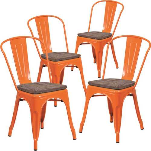 Orange Restaurant Chairs