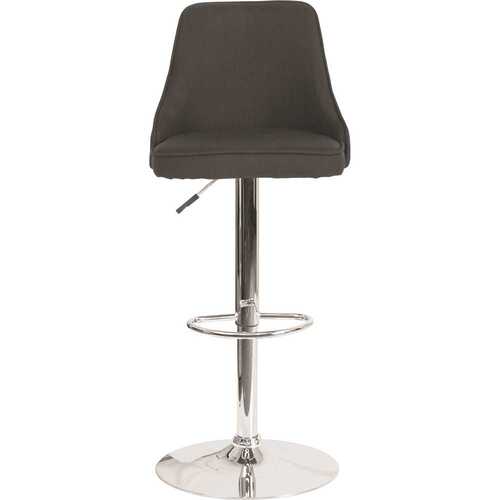 44.25 in. Black Fabric Bar Stool Color/Finish Family