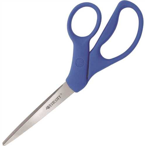 Westcott ACM43218 3.50 in. Stainless Steel Offset Handle Bent-Left/Right Steel Shears