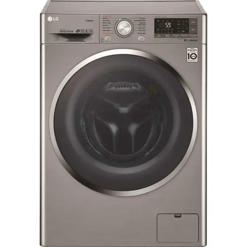 2.3 cu. ft. Graphite Steel Compact Smart All-in-One Front Load Washer & Electric Ventless Dryer Combo with Steam