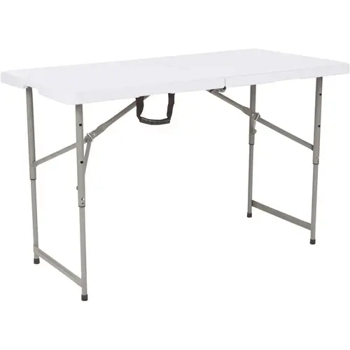 National Brand Alternative CGA-RB-229187-GR-HD 48 in. Granite White Plastic Tabletop Metal Frame Folding Table